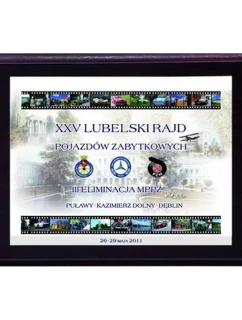 Dyplom z tworzywa sztucznego z colour model 21829380