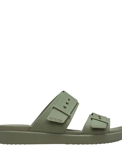 Dámské žabky Crocs Brooklyn Buckle Low green 211215 3BX dámské