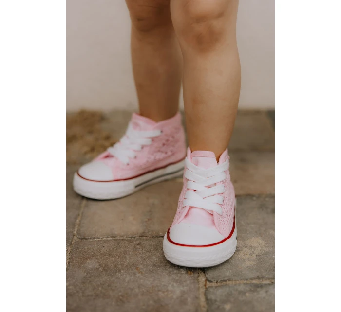 Dětské vysoké tenisky Pink Mona Dětské vysoké tenisky Pink Mona