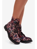 Dámské zateplené kotníkové boty v  Růžové model 21712494 - Artiker