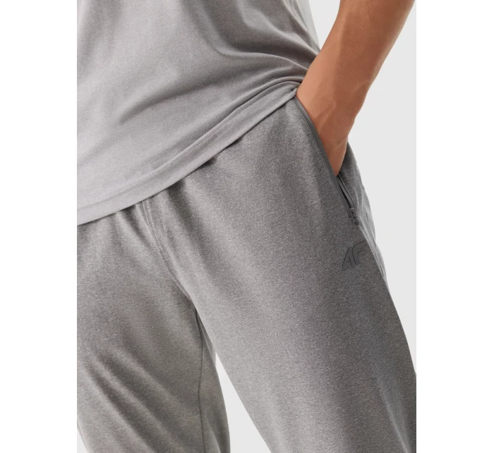 Pánské sportovní rychleschnoucí kalhoty 4F - chladné světle šedé Pánské sportovní rychleschnoucí kalhoty 4F - chladné světle šedé