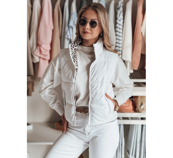 Dámská krátká oboustranná vesta CHIPUFF bílá FashionStreet TY4821