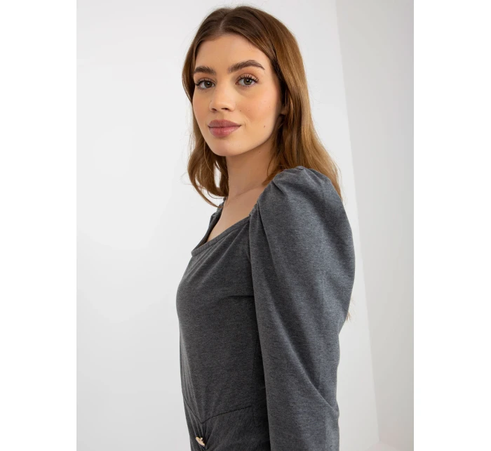 Dámské šaty EM SK HW 20 317 .08 tmavě šedá - FPrice