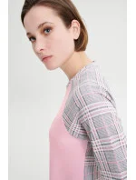 Dámská noční košile s dlouhým rukávem model 19379808 růžové - Vamp Dámská noční košile s dlouhým rukávem model 19379808 růžové - Vamp