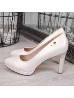 Lodičky na platformě perleťové béžové W Sergio Leone