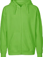 Neutral O 63301 Pánská mikina s kapucí z bio bavlny 77.6331 lime