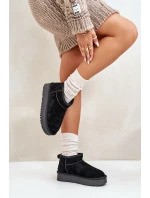 Dámské semišové sněhule na platformě černé model 21670434 - Boto Dámské semišové sněhule na platformě černé model 21670434 - Boto