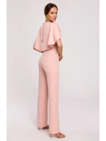 M670 Kombinéza s volánky - pudrová