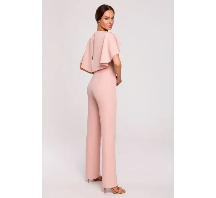 M670 Kombinéza s volánky - pudrová