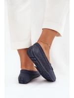 Dámské mokasíny s perforovaným vzorem a šněrováním Mirisa – granátové