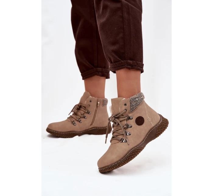 Zateplené dámské trapery Zenaya – béžové