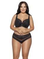 Dámská podprsenka 2107 Yasemin Černá s béžovou - AVA Dámská podprsenka 2107 Yasemin Černá s béžovou - AVA