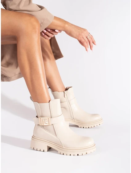 Pěkné dámské kotníčkové boty hnědé Pěkné dámské kotníčkové boty hnědé