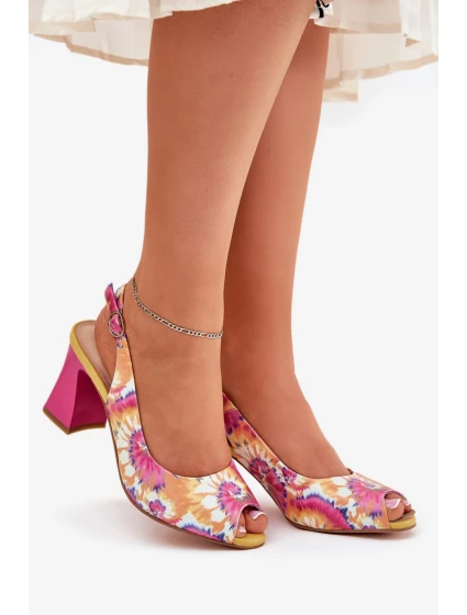 Sandály na podpatku model 210178 Step in style Sandály na podpatku model 210178 Step in style