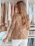 Dámská bunda do pasu MARABELL béžová FashionStreet PY0127