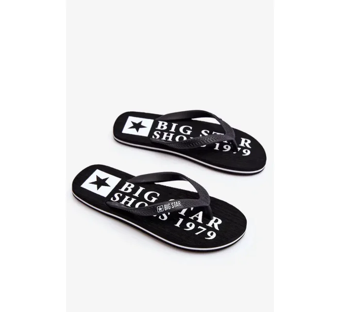 Pánské lehké žabky Big Star LL174444 Černá