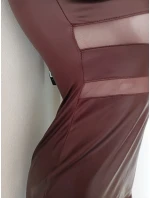 Dámské sexy šaty 18966 tmavě bordové - Koucla
