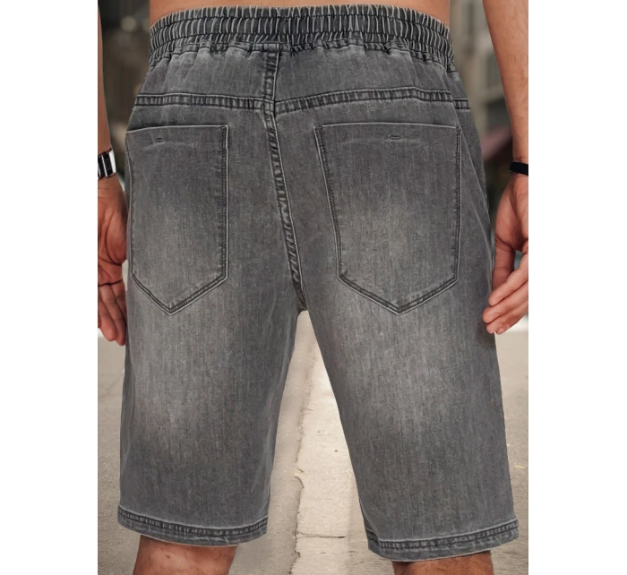 Pánské šedé šortky model 21988477 - Dstreet Pánské šedé šortky model 21988477 - Dstreet