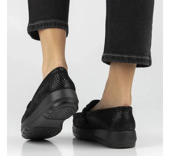 Skórzane damskie na czarne Filippo model 22087071 - Hikvision