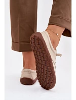 Kožené dámské polobotky Barefoot Zazoo 10189 Béžové Kožené dámské polobotky Barefoot Zazoo 10189 Béžové