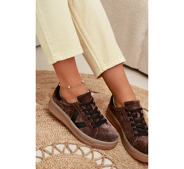 Dámské tenisky Vinceza 79597 na platformě hnědé Dámské tenisky Vinceza 79597 na platformě hnědé