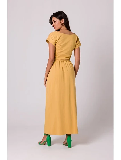 Maxi šaty s elastickým pasem model 18407303 - BeWear