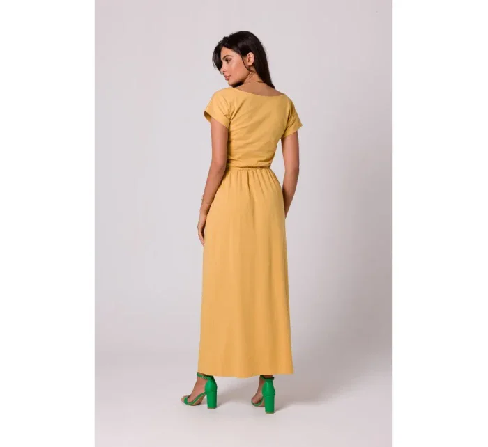 Maxi šaty s elastickým pasem model 18407303 - BeWear