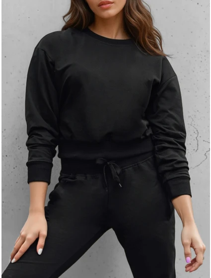 Dámská klasická černá mikina FashionStreet BY1526