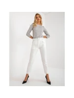 Ecru klasické látkové kalhoty Giulia s délkou ke kotníkům (DHJ-SP-12787.21X) Ecru klasické látkové kalhoty Giulia s délkou ke kotníkům (DHJ-SP-12787.21X)