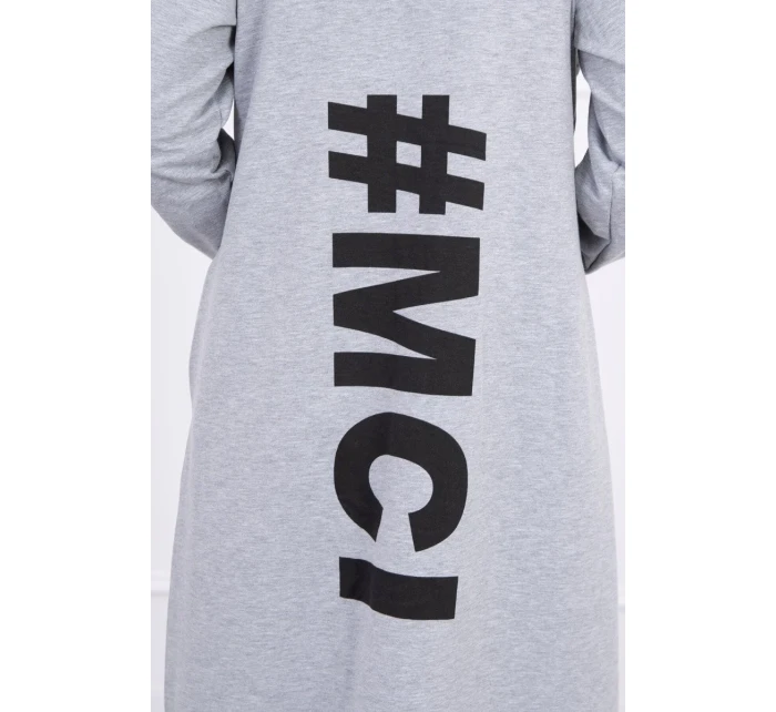 Šedá bunda s potiskem Šedá bunda s potiskem