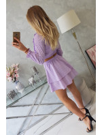 Boho fialové šaty