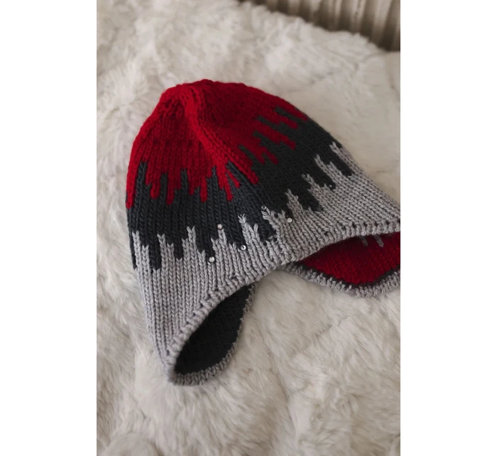 Dámská čepice šedá model 18752477 - K-Fashion Dámská čepice šedá model 18752477 - K-Fashion