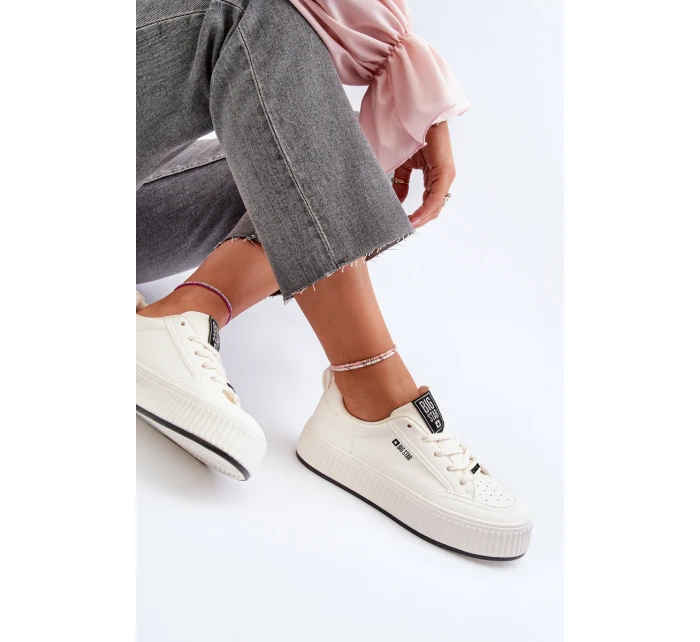 Dámské tenisky na platformě Big Star model 21654856 Bílé - Big Star Shoes Dámské tenisky na platformě Big Star model 21654856 Bílé - Big Star Shoes
