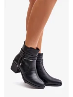 Dámské Kotníkové Boty Na Podpatku Zateplené Černé Lobina Dámské Kotníkové Boty Na Podpatku Zateplené Černé Lobina