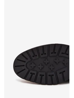 Pánské kožené zateplené kotníkové boty Big Star  na zip – černé