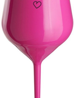 PŘEMLUVIL MĚ - růžová nerozbitná sklenice na víno 470 ml