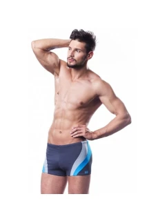 Pánské plavky 034 šedomodré S