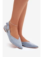 Dámské baleríny S přezkou Modré model 21834818 - Boto Dámské baleríny S přezkou Modré model 21834818 - Boto