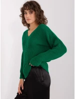 Sweter BA SW model 19014760 ciemny zielony - FPrice Sweter BA SW model 19014760 ciemny zielony - FPrice