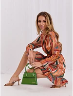 Šaty DHJ SK oranžová model 21015035 - FPrice Šaty DHJ SK oranžová model 21015035 - FPrice