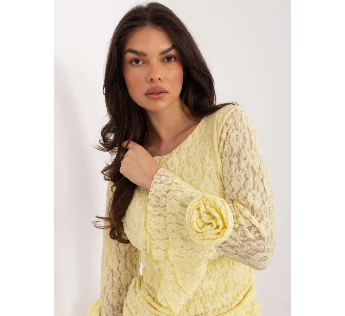 Bluzka IT BZ model 21836765 jasny żółty - FPrice Bluzka IT BZ model 21836765 jasny żółty - FPrice