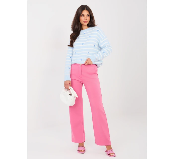 Spodnie IT SP model 21910988 ciemny różowy - FPrice Spodnie IT SP model 21910988 ciemny różowy - FPrice