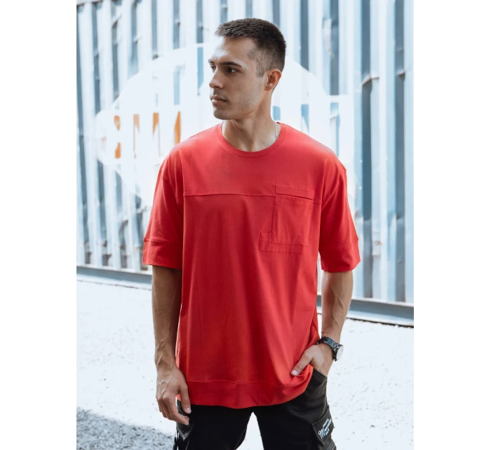 Pánské červené tričko model 21978253 - Dstreet