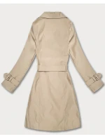 Płaszcz damski typu z Goodlookin jasny beżowy model 21935927 - HAPPY HOUSE