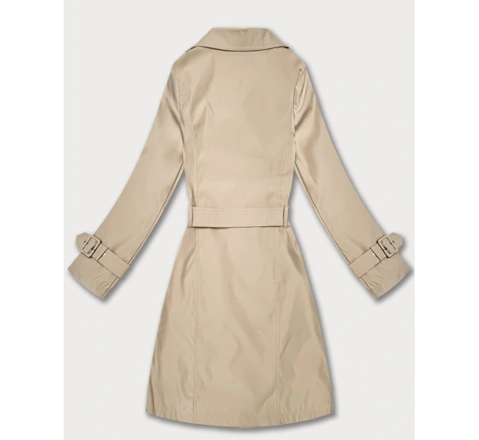 Płaszcz damski typu z Goodlookin jasny beżowy model 21935927 - HAPPY HOUSE