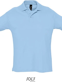 SOL'S Summer II Piqué polo 25.1342 sky blue
