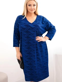 Dámské šaty z Plus Size s výstřihem do V model 21725289 - K-Fashion