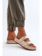 Dámské žabky na platformě Big Star NN274083 béžové Dámské žabky na platformě Big Star NN274083 béžové