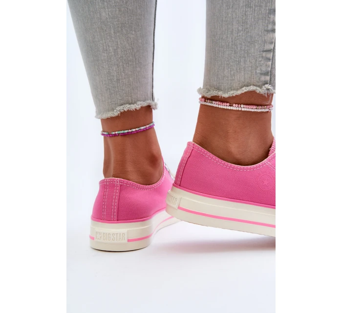Nízké dámské tenisky Big Star model 21654830 Růžové - Big Star Shoes Nízké dámské tenisky Big Star model 21654830 Růžové - Big Star Shoes