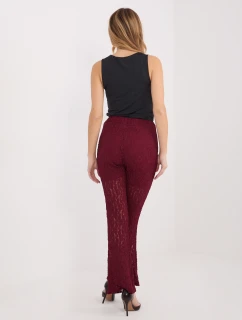 Spodnie IT SP model 21801774 bordowy - FPrice